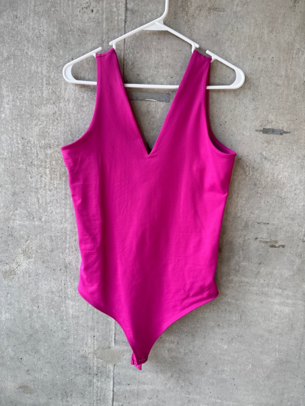 Abercrombie & Fitch Fuschia V-Neck Bodysuit